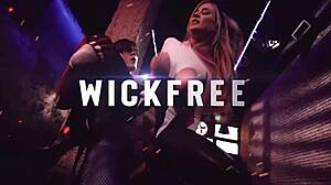 hot brunette babe deepthroats then gets fucked sideways at parlor