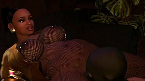 ebony milf deepthroats monster black cock at triangle club