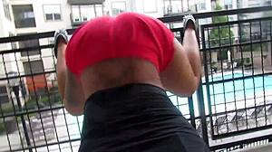 Ebony Twerker Rips Clothes for Ultimate Ass Shaking Booty Dance