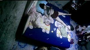 beautiful woman teases her body backstage before masturbating intimately