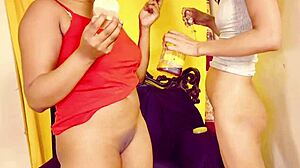 Uttaran20 Lesbians Score Double Cumshots in Tight Play