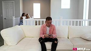 Mia James invites you to pound her dripping milf mother-in-law creampie pussy