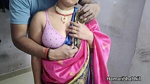 Young Indian Milf Rides Mature Man's Big Cock