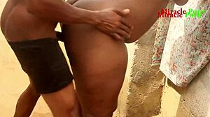 landlord's daughter caught bathing gets hardcore doggystyle pounding!