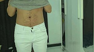 blindfolded hubby pranked as my latina friend joins our dirty fuck