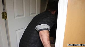 Lucky Ricky Rivers bound and gets dick fucked hard by wild babe