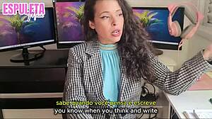 espuletamaia's dirty joi tempts you into her private office punheta