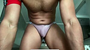 sexy amateur tries skimpy thongs flashing big ass