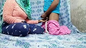 indian teacher bends student over for doggystyle tits sex in room