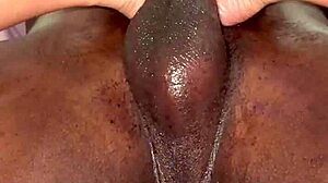 My feet massage this huge black cock perfectly