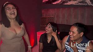 Cuckold hubby watches wife fuck single hotwife style