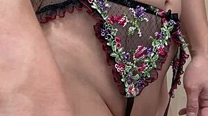 prim schoolgirl uniform hides pierced clit panties and anal plug training