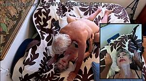 Wife Fucks Husband Bareback on Hawaiian Quilt Missionary Style