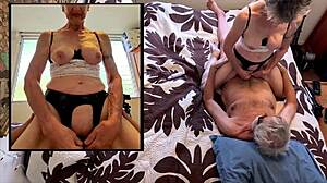 Wife Fucks Husband Bareback on Hawaiian Quilt Missionary Style