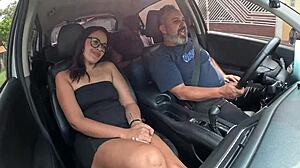 Lidi Ferrari Joins Ride Shares Security Guard for Wild Outdoor Bareback Creampie