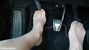 pumping hard in sexy birkenstocks close up