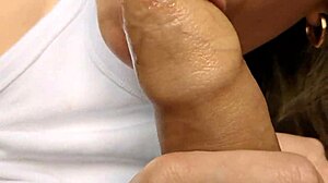 Blindfolded slave ruined orgasms make him cum three times