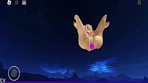 Hot Naked Roblox Girl Stripping Bare in Game World