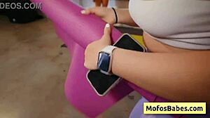 Natural Beauty Blonde Lindsey Lakes Swallows Big Cum Loads in Yoga with Johnny Love