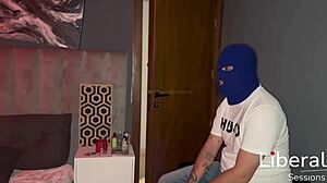 Cuckold hubby watches wife fuck single hotwife style