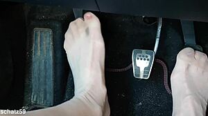 pumping hard in sexy birkenstocks close up