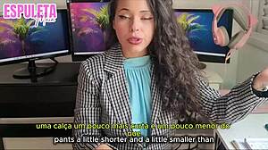 espuletamaia's dirty joi tempts you into her private office punheta