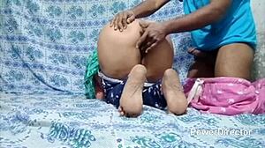 indian teacher bends student over for doggystyle tits sex in room
