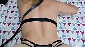 Busty Blonde Milf Bound for Big Ass Cum Squirting