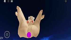 Hot Naked Roblox Girl Stripping Bare in Game World