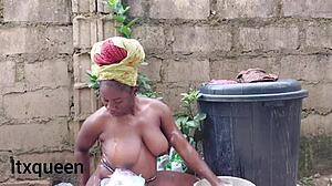 petite solo girl moans rubbing big clit homemade!