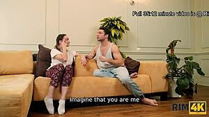 RIM4K RUSSIAN MISTRESS RIMJOB IN HEELS STOCKINGS FOR FETISH FIT