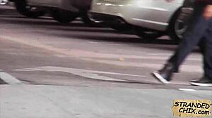 Pickup Hot Teen Babe for Outdoor Fuck Ride