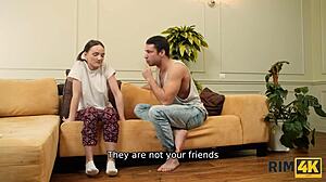 RIM4K RUSSIAN MISTRESS RIMJOB IN HEELS STOCKINGS FOR FETISH FIT