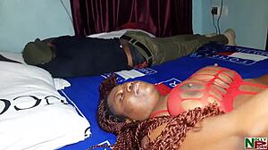 Girlfriend bends over big cock while friend grabs something quick