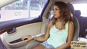 Pickup Hot Teen Babe for Outdoor Fuck Ride