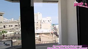 Skinny german latina teen tourist fucks on vacation desk!