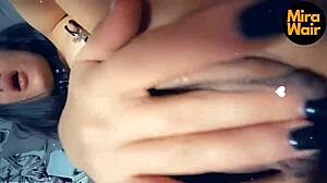 Curvy milf masturbates orgasm with vibrator toys solo