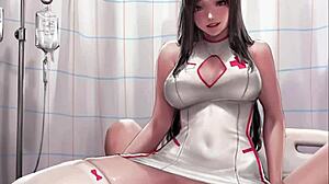 Sexy Korean Nurse Craves Patient's Monster Cock