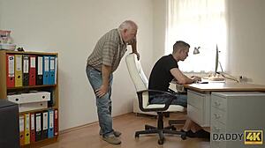 Coqueta teen shaved pussy fucked multiple positions by old daddy