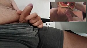 cuck hubby blows load dreaming of monster cocks owning his wife
