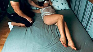 step mommy whore caught fucking hard in bed cum mouth