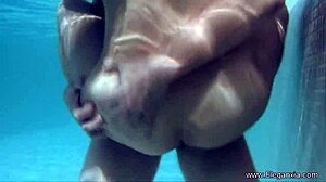 indian asian couple shares sensual oiled interracial massage