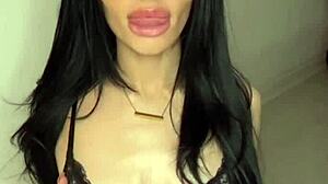 hey watch this petite amateur teen masturbate solo with dildo pov