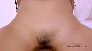 Sexy Asian Blonde Swallows Thick Cum In Modeling Casting Interview On Sofa