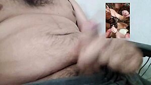 cuck hubby blows load dreaming of monster cocks owning his wife