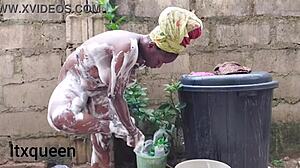 petite solo girl moans rubbing big clit homemade!