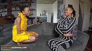 African Lesbians Lick Boobs to Explosive Orgasm in Homemade Video