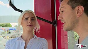 sexy mandy slim rides hard cock deep in her tight ass with bold beauty curves