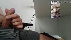 cuck hubby blows load dreaming of monster cocks owning his wife