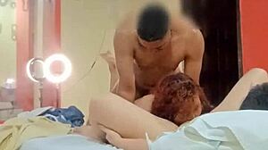 Husband eats friend while she sucks